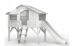 Cama casita sencilla con tobogán de Mathy by Bols