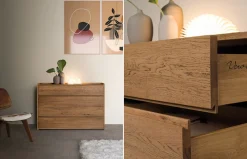 Cómoda de madera Groove de Devina Nais