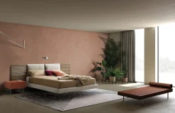 Composición de dormitorio con cabecero Zen y cojines de Devina Nais