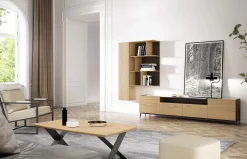 Composición mueble tv + módulos colgados CL05 de Rodri Diseño