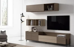 Composición mueble tv + módulo colgado CL11 de Rodri Diseño