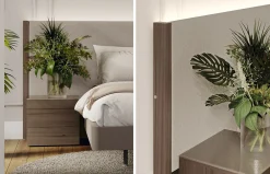 Dormitorio con cabezal tapizado Codi de Lagrama