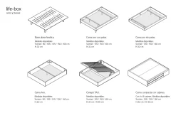Dormitorio moderno con cabezal liso Homage de Lagrama