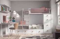 Habitación infantil con cama tren F- 211 de Glicerio Chaves