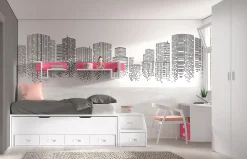 Habitación infantil juvenil con Compacto bicama F-016 de Glicerio Chaves