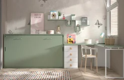 Habitación infantil juvenil con Cama abatible F-258 de Glicerio Chaves