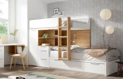 Habitación juvenil 43 con cama tren de Lan Mobel