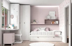 Habitación juvenil con cama nido 04 de ROS