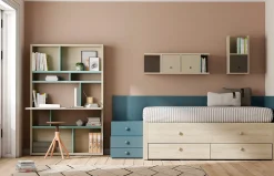 Habitación juvenil con cama compacto Kubox de Lagrama