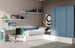 Habitación juvenil con sistema Kubox 05 de Lagrama