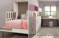 Habitación juvenil Up&Down 09 con cama abatible baja de Jotajotape