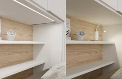 Habitación juvenil Up&Down 06 con cama abatible baja de Jotajotape