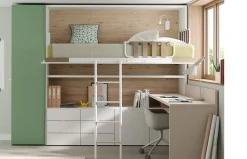 Habitación juvenil Up&Down 17 con cama abatible alta de Jotajotape