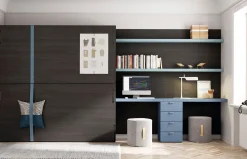 Habitación juvenil Up&Down 12 con literas abatibles de Jotajotape