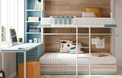 Habitación juvenil Up&Down 15 con cama abatible alta de Jotajotape