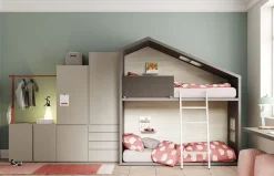 Litera con cama casita de madera Cottage 001 de Lagrama