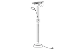 Lámpara de pie Baya led de Eglo