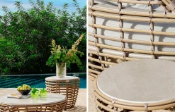 Mesa auxiliar exterior para jardín Faber de Skyline