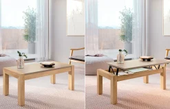 Mesa de centro elevable Arko modelo "U" de Baixmoduls