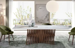 Mesa de comedor Alf Wood Keramic de Nacher