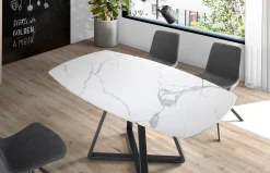 Mesa de comedor extensible porcelánico 1096 de Ángel Cerdá