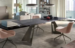 Mesa de comedor extensible Kiv Glass de Nacher