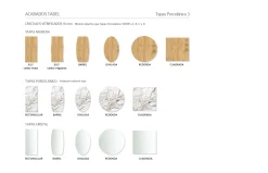 Mesa de comedor July con pie Trap de Tadel