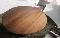 Mesa de comedor redonda extensible 1081 de Ángel Cerdá