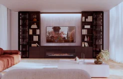 Mueble TV con chimenea eléctrica Qubic 2.0 - 815 de Piñero y Cabrero