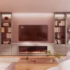 Mueble TV con chimenea eléctrica Qubic 2.0 - 814 de Piñero y Cabrero