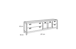 Mueble TV Lyon 231 de Grupo Seys