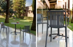 Silla de exterior Ondara de aluminio y polipropileno de Arkimueble