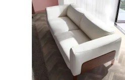 Sofá 3 plazas tapizado en piel 6115 de Ángel Cerdá