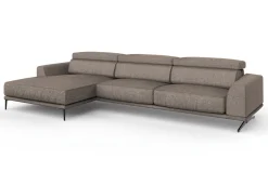 Sofá fijo chaiselongue Nadir con cabezales articulados de Temasdos