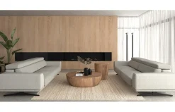 Sofá fijo Nadir con cabezales articulados de Temasdos