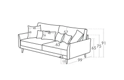 Sofá Helsinki de Fama