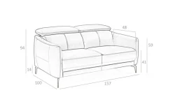 Sofá modelo 6058 de Ángel Cerdá