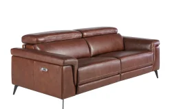 Sofá relax 3 plazas tapizado en piel 6117 de Ángel Cerdá