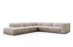 Sofá rinconera Barine con cabezal multiposición de Temasdos