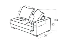 Sofá Rinconera Manacor de Fama